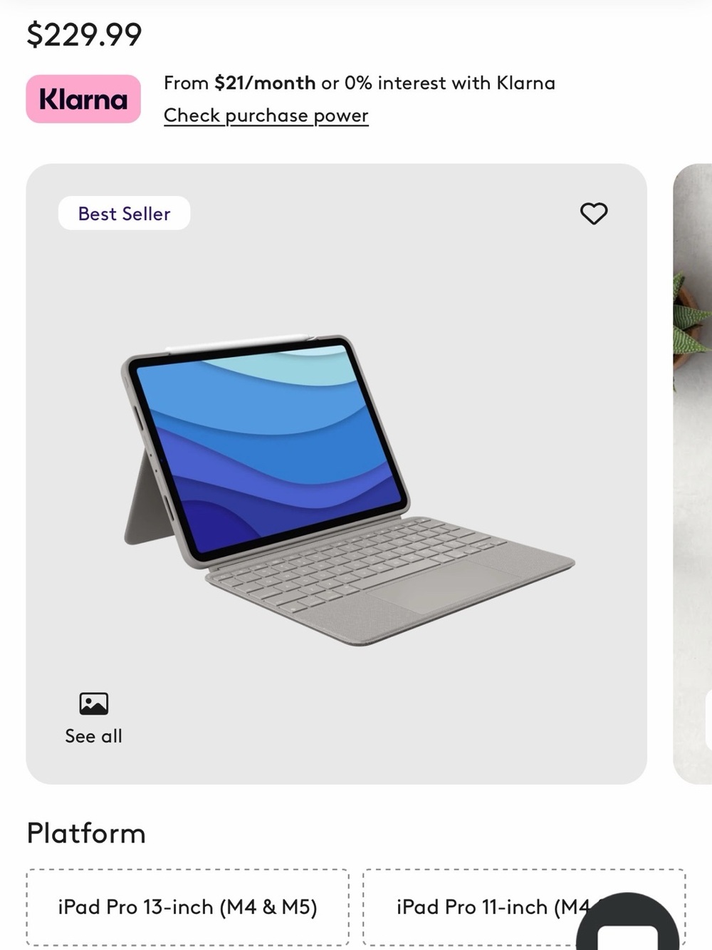 Logitech Combo Touch for iPad Pro - Gray